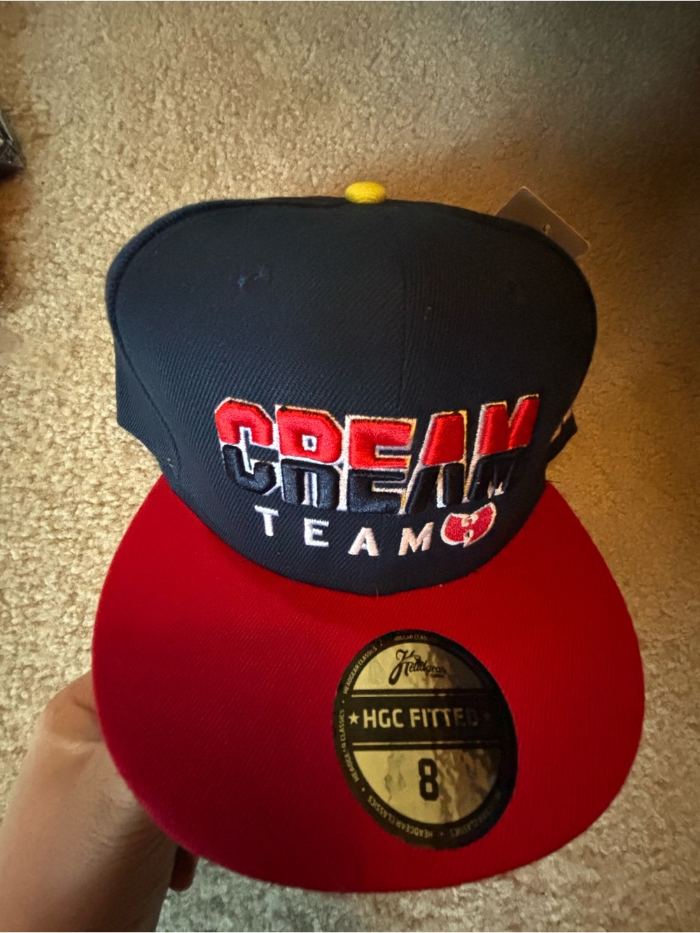 CREAM Team Navy and Red Fitted Hat